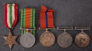 Three WWII service medals,