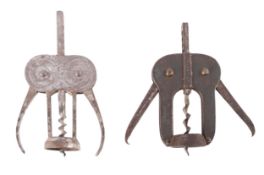 Two double lever corkscrews, circa 1930s, comprising an English MAGIC LEVER CORK DRAWER,