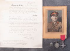 A WWII Military MBE pair, to Gilbert Henry Way, MBE in case of issue, and Defence Medal,