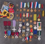 A collection of reproduction British and World Medals.