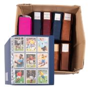 Cigarette and trade cards, an accumulation of sets and part sets in eight albums,