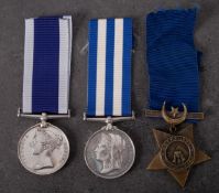 An Egypt Medal 1882 to W J Oliver Lg Stoker HMS Seahorse',