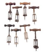 A German Columbus 1893 patent corkscrew marked 'D.R. PATENT NO.