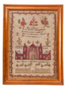 A William IV needlework sampler, the work of Mary Wells,