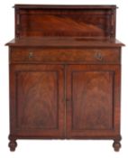 A Victorian mahogany chiffonier,