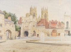 Howard Williams (British, 1909-1980) Bootham Bar, York.