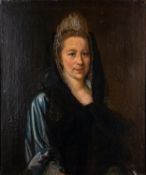 British School, 18th Century Portrait of a Gentleman in a grey coat Oil on canvas 59 x 49.