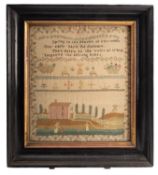 A George III needlework sampler,