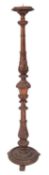 A Continental carved and giltwood torchere stand,