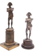 Two bronze models of Napoleon Bonapart,