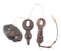 A Nepalese carved wood Ghurra butter churner, 19th century,