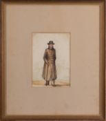 British School (19th Century) A man on