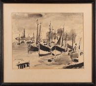 20th Century School Boats in harbour I