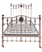 A Victorian painted iron and brass mount