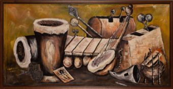 Contemporary School Still life with mus