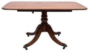 A Regency mahogany breakfast table;