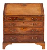 A George III mahogany bureau, circa 1770