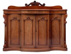 A Victorian mahogany sideboard, circa 18