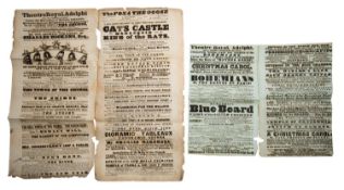 [DICKENS, Charles]. Two contemp. broadsides, each 2pp.