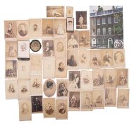 DICKENS, Charles (1812-1870), two carte de visites of Charles Dickens, on card,