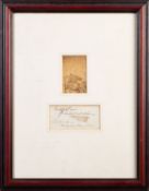 DICKENS, Charles (1812-1870), an autograph clipping 'Faithfully Yours Charles Dickens,