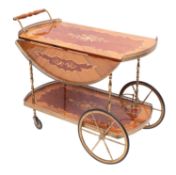 A Sorrentoware marquetry and gilt metal