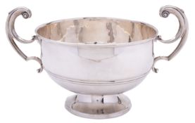 A George V silver rose bowl, by Barker Brothers (Herbert Edward Barker & Frank Ernest Barker),