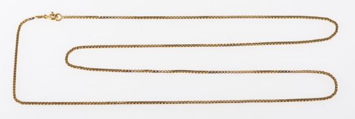 A box link chain, marked 375, length approx. 60.0cm, 4.9grams.