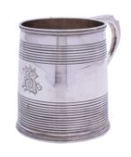 A George III silver mug probably by Solomon Hougham, London 1814,