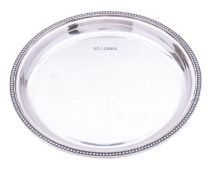 An Elizabeth II silver waiter by J. N.