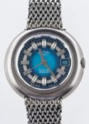 Rotary a stainless-steel gentleman's automatic wristwatch the turquoise dial having a sweep