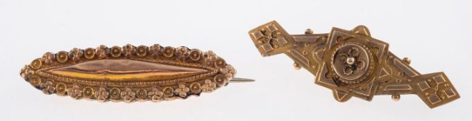 Two Victorian brooches,