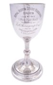 [Military interest] Royal North Devon Hussars silver trophy by Barker Brothers (Herbert Edward