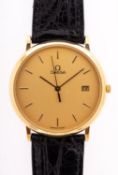Omega de Ville a gentleman's gold-plated wristwatch,