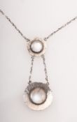 Murrle Bennett, an Arts & Crafts moonstone necklace,