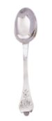 A William III silver trefid spoon by John Sutton, London after 15th April 1697 (no date letter),
