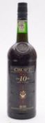 One bottle Croft 10 year old port, aged in wood ,