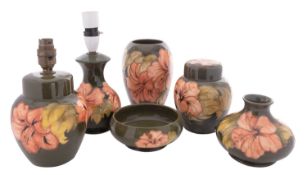 Six pieces of Walter and John Moorcroft