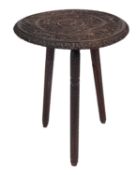 An Anglo-Indian circular occasional tabl