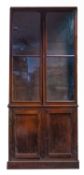 A mahogany and glazed display cabinet,