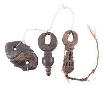 A Nepalese carved wood Ghurra butter chu