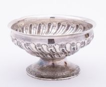 A Victorian silver sugar bowl by George Adams, London 1889, of circular form,