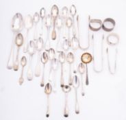 A matched set of eight George III silver
