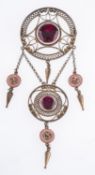 A silver gilt Art Deco Norwegian guilloc