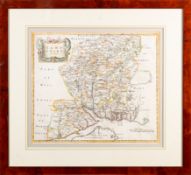 MORDEN, Robert. Hampshire, hand coloured