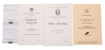 AUTOGRAPHS, Michael Morpurgo (2), on pap