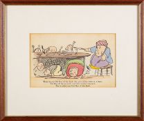 LEAR, Edward. Two hand coloured illustra