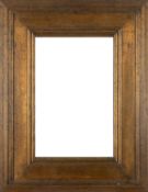 An Arts & Crafts gilded oak frame - rebate 40.5 x 26.