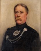Laurence Koe (British, 1868-1913) - A portrait pair of an Officer of the Royal Irish Rifles,