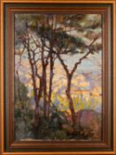 Two landscapes, one by Elizabeth Fry (British,